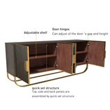 Clihome 15.75-in W x 31.5-in H Mdf Brown Freestanding Utility Storage Cabinet