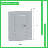 Square D Homeline 125-Amp 8-space load center - angle view
