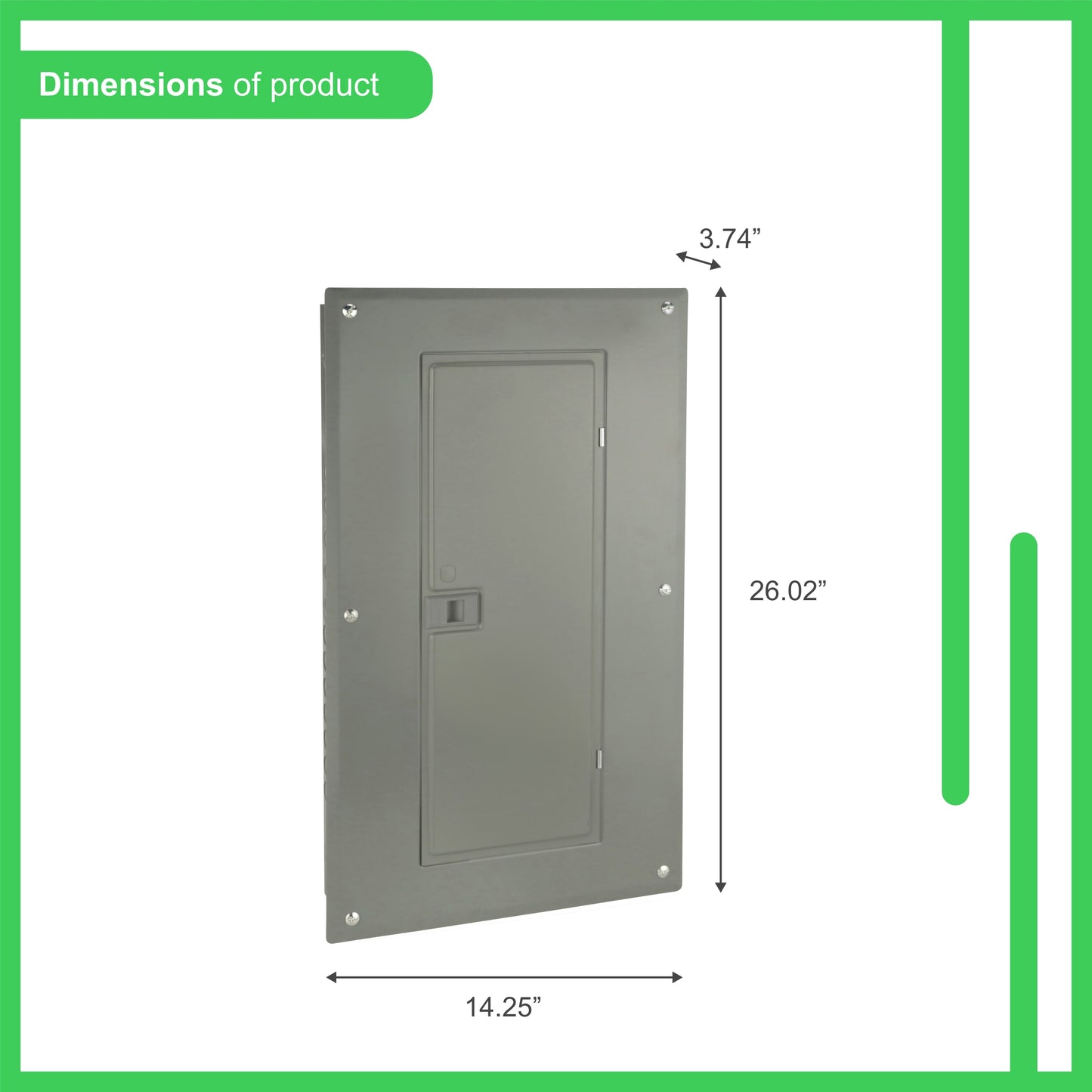 Square D Homeline 125-Amp 24-space load center - angle view