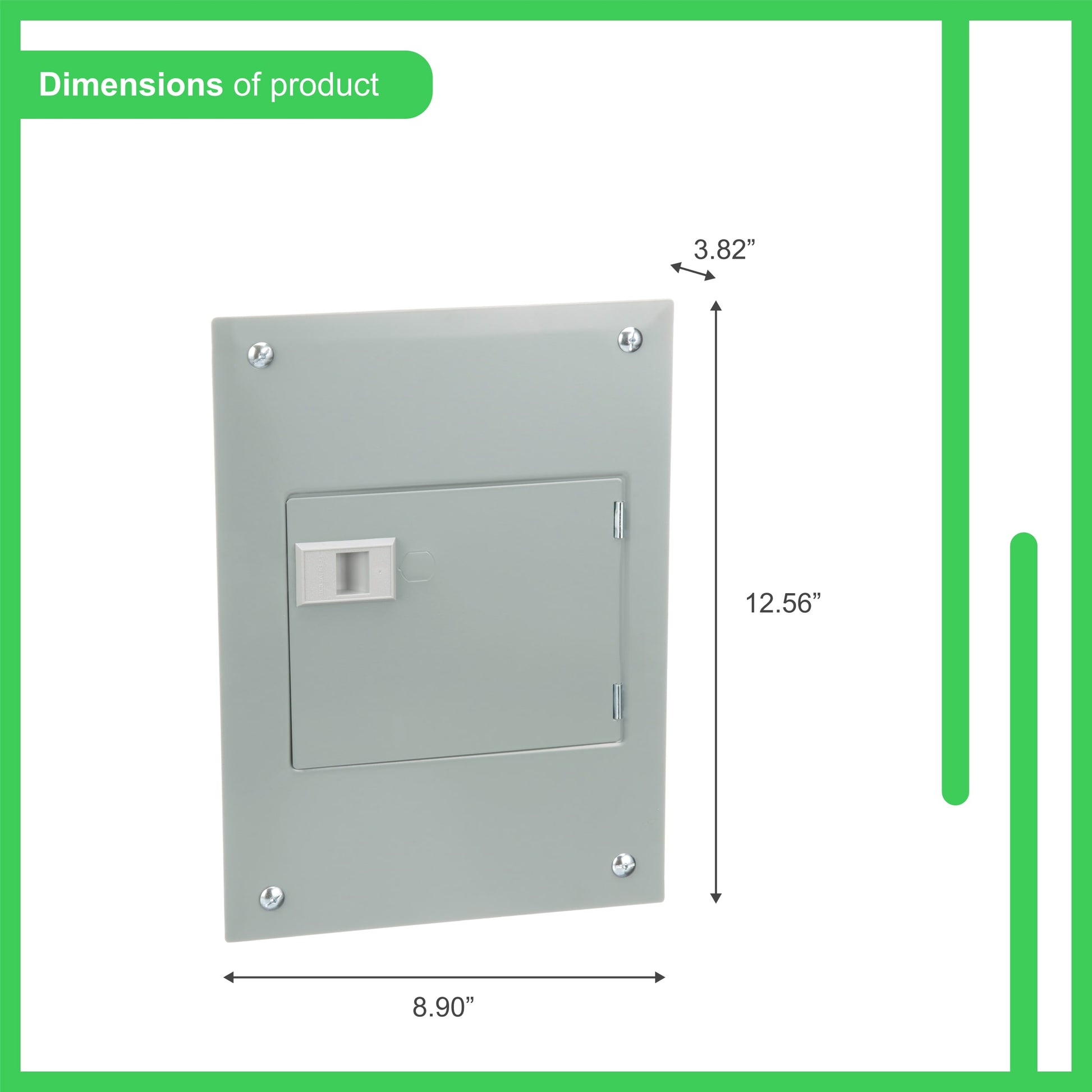 Square D QO 100-Amp 6-space load center - angle view