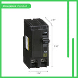 Schneider Electric Square D QO 100 Amp 2-Pole Circuit Breaker