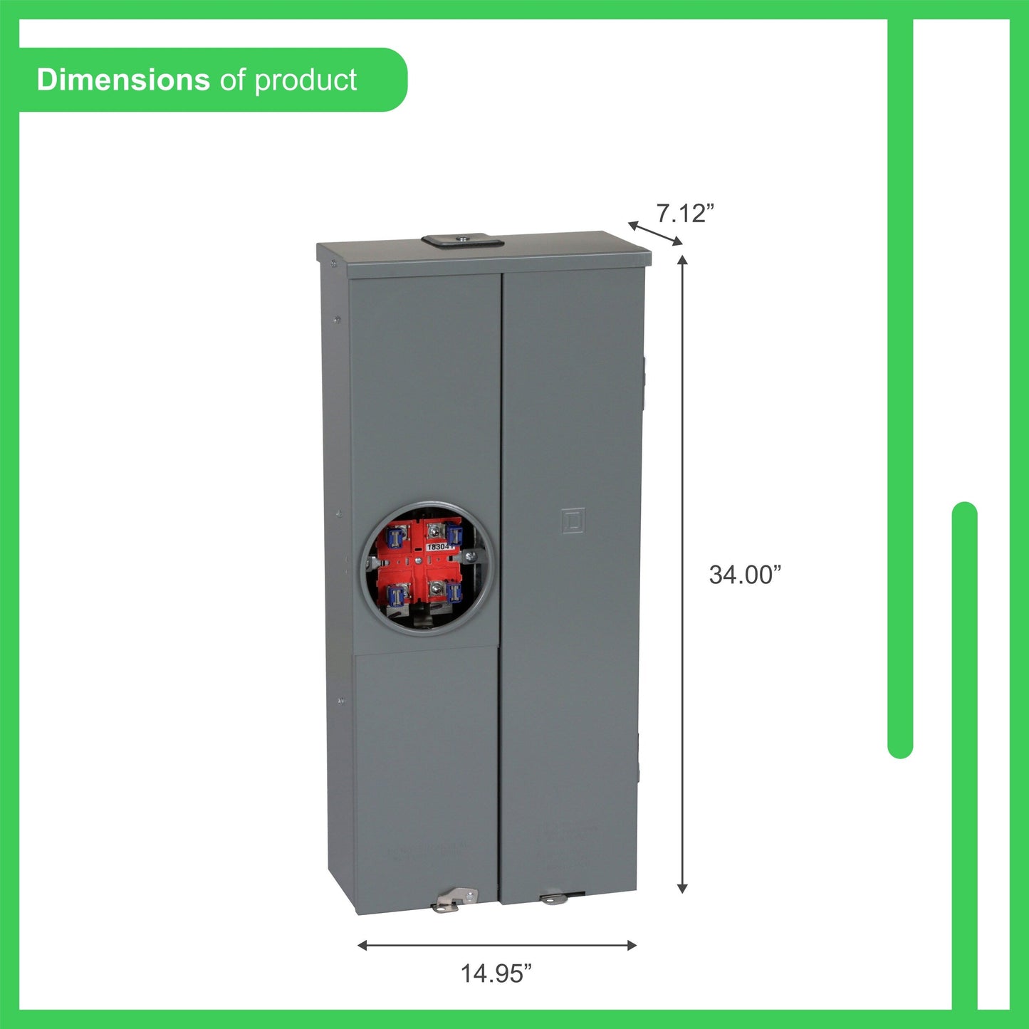 Square D Square D Homeline Brand Only 200-Amp 20-space load center - angle view