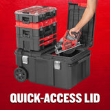CRAFTSMAN VERSASTACK 30.4-in Black Polypropylene Rolling Lockable Tool Box