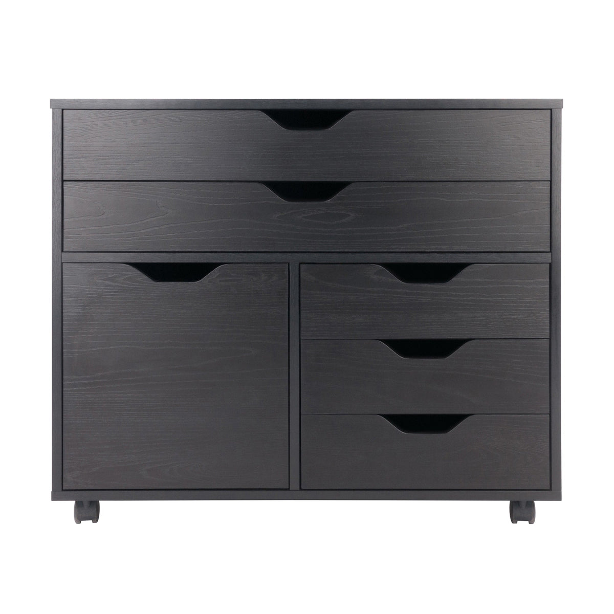Winsome Wood Halifax Black 5-Drawer 30.71-in File Cabinet