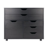 Winsome Wood Halifax Black 5-Drawer 30.71-in File Cabinet