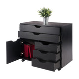 Winsome Wood Halifax Black 5-Drawer 30.71-in File Cabinet