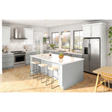 Hugo&Borg PRO Glendale 24-in W x 34.5-in H x 24-in D Pure White 1-Drawer Base Ready To Assemble Plywood Cabinet (Recessed Panel Shaker Style)