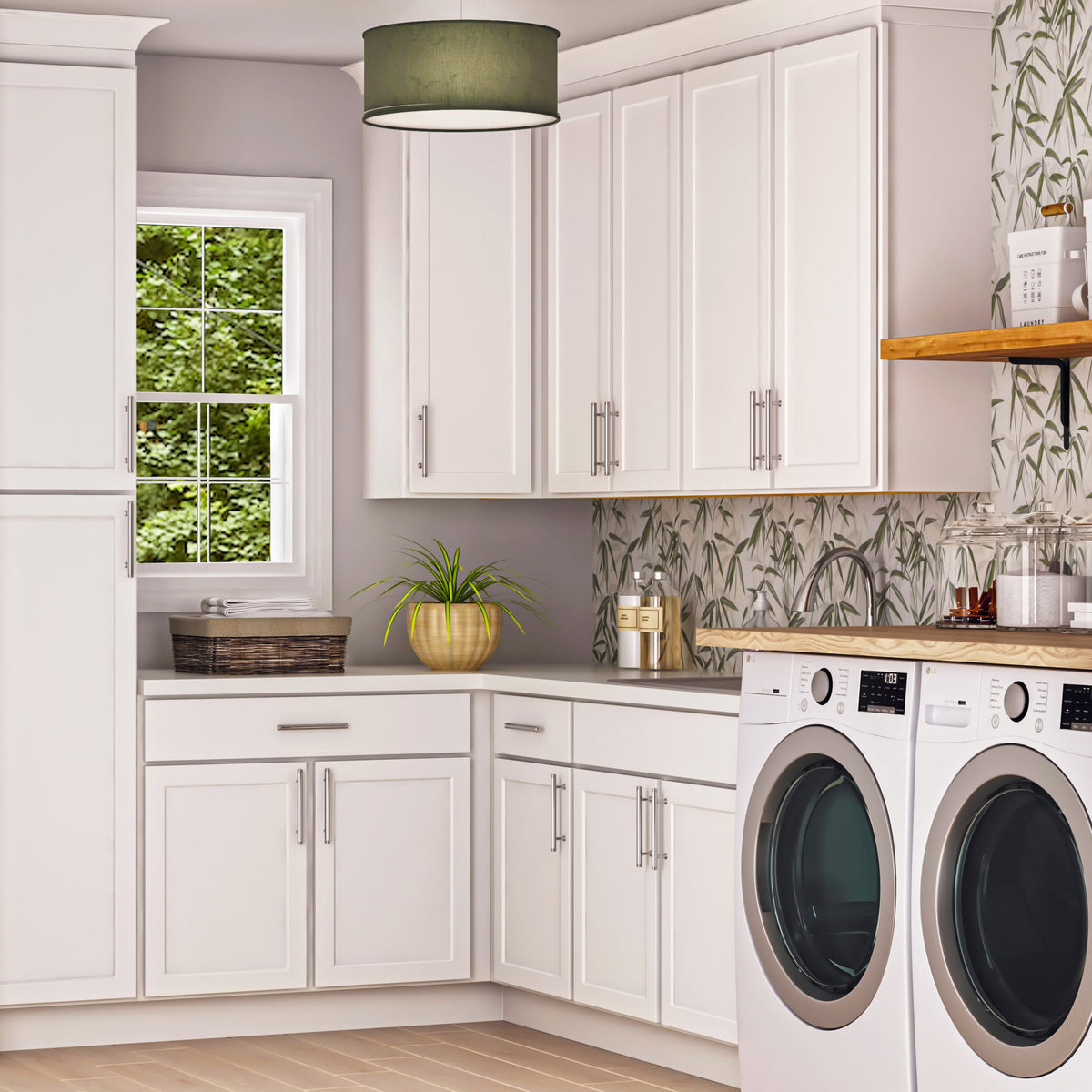 Hugo&Borg PRO Glendale 24-in W x 30-in H x 24-in D Pure White Diagonal Corner Wall Ready To Assemble Plywood Cabinet (Recessed Panel Shaker Style)