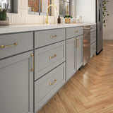 Hugo&Borg PRO Jasper 24-in W x 42-in H x 24-in D Whisper Gray Diagonal Wall Ready To Assemble Plywood Cabinet (Flat Panel Shaker Door Style)