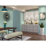 Hugo&Borg PRO Jasper 24-in W x 36-in H x 24-in D Whisper Gray Diagonal Wall Ready To Assemble Plywood Cabinet (Flat Panel Shaker Door Style)