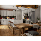Hugo&Borg PRO Jasper 27-in W x 34.5-in H x 24-in D Whisper Gray 1-Drawer Base Ready To Assemble Plywood Cabinet (Flat Panel Shaker Style)