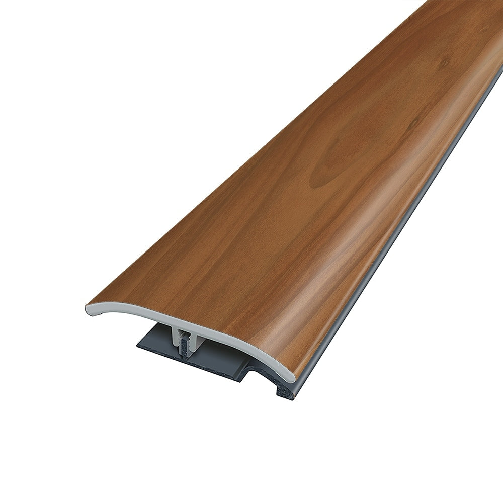SimpleSolutions Warm Amber Walnut 2-in x 78.7-in Vinyl 4-in-1 Multi-Purpose Floor Moulding