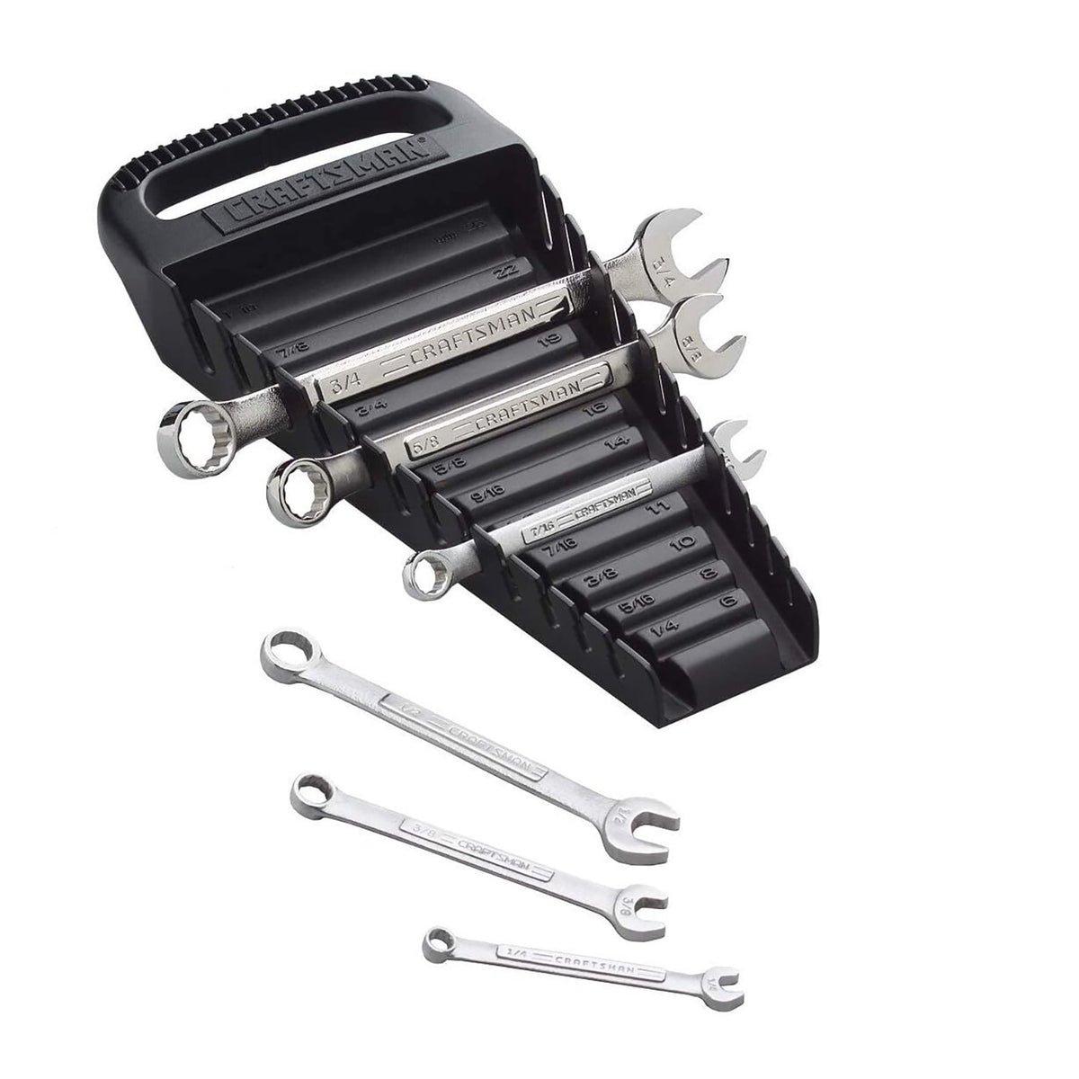CRAFTSMAN Plastic Wrench Storage – 12-Slot Organizer with Carry Handle