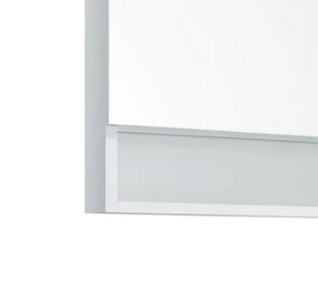 Fresca 24-in x 33.5-in Fog Free Surface Mount White Mirrored Medicine Cabinet
