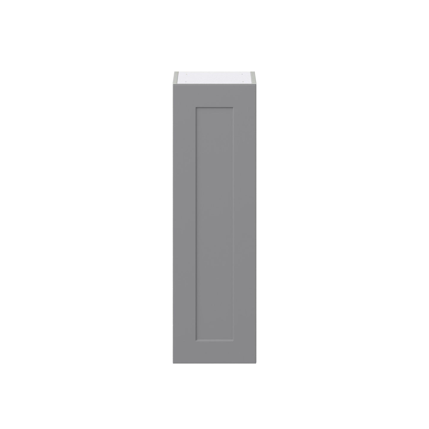 Hugo&Borg Beaumont 12-in W x 40-in H x 14-in D Slate Gray Wall Fully Assembled Cabinet (Recessed Panel Shaker Door Style)