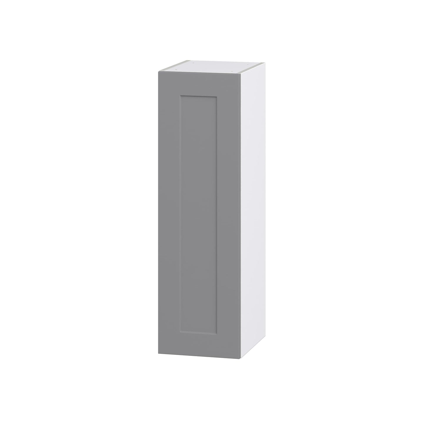 Hugo&Borg Beaumont 12-in W x 40-in H x 14-in D Slate Gray Wall Fully Assembled Cabinet (Recessed Panel Shaker Door Style)