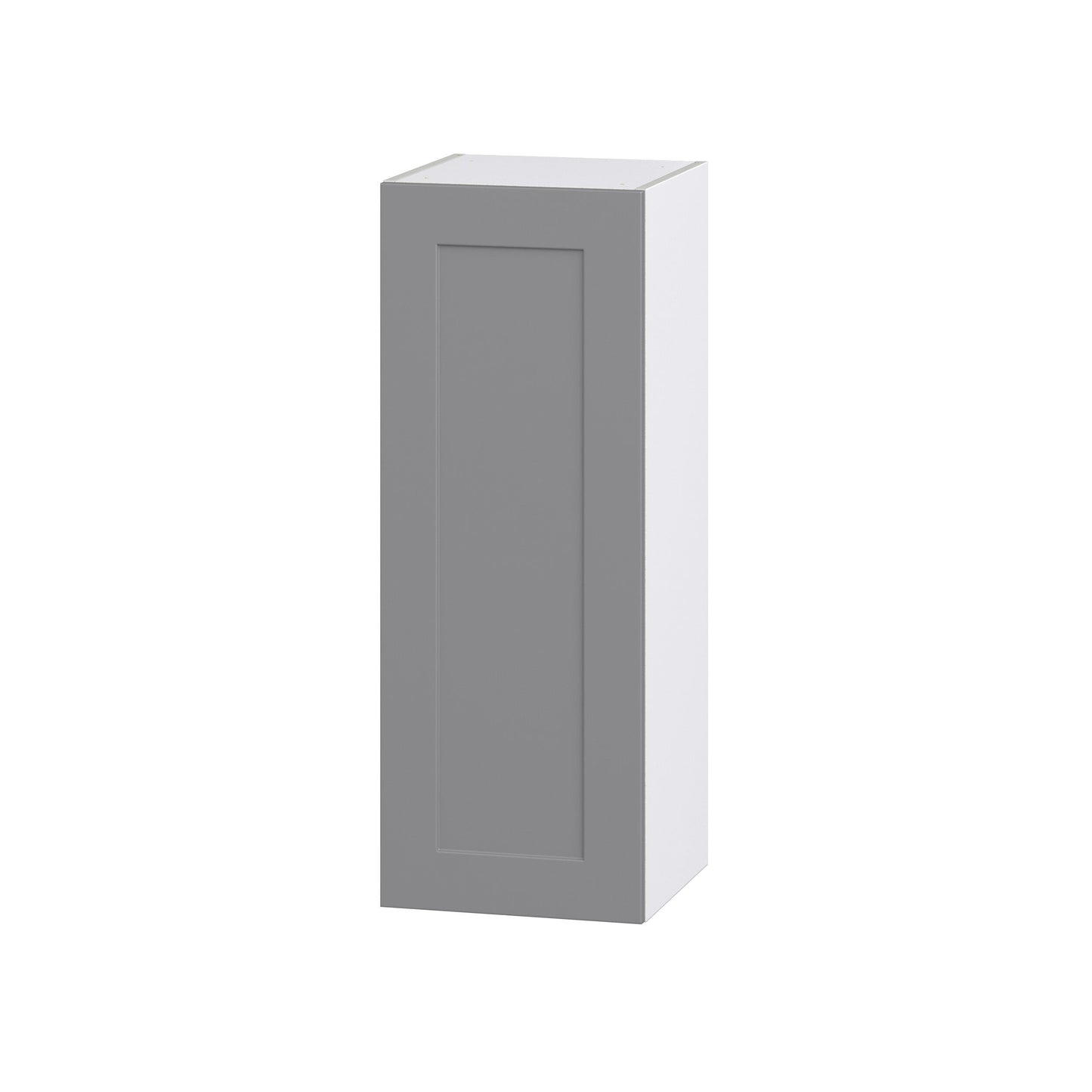 Hugo&Borg Beaumont 15-in W x 40-in H x 14-in D Slate Gray Wall Fully Assembled Cabinet (Recessed Panel Shaker Door Style)
