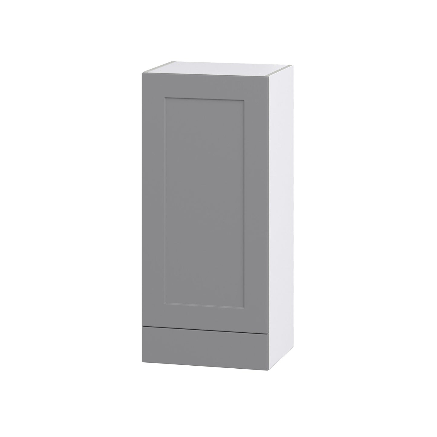 Hugo&Borg Beaumont 18-in W x 40-in H x 14-in D Slate Gray 1-Drawer Wall Fully Assembled Cabinet (Recessed Panel Shaker Style)