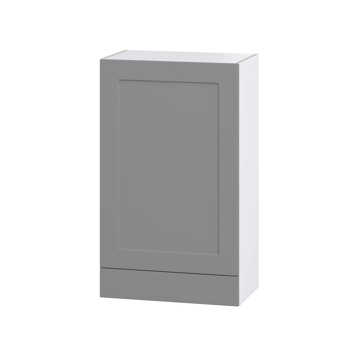 Hugo&Borg Beaumont 24-in W x 40-in H x 14-in D Slate Gray 1-Drawer Wall Fully Assembled Cabinet (Recessed Panel Shaker Style)