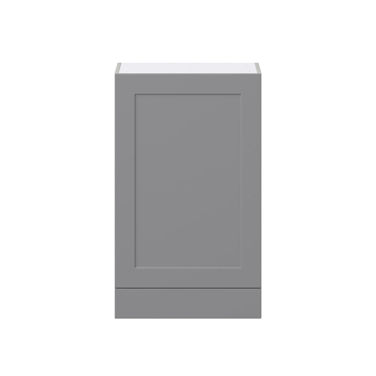 Hugo&Borg Beaumont 24-in W x 40-in H x 14-in D Slate Gray 1-Drawer Wall Fully Assembled Cabinet (Recessed Panel Shaker Style)
