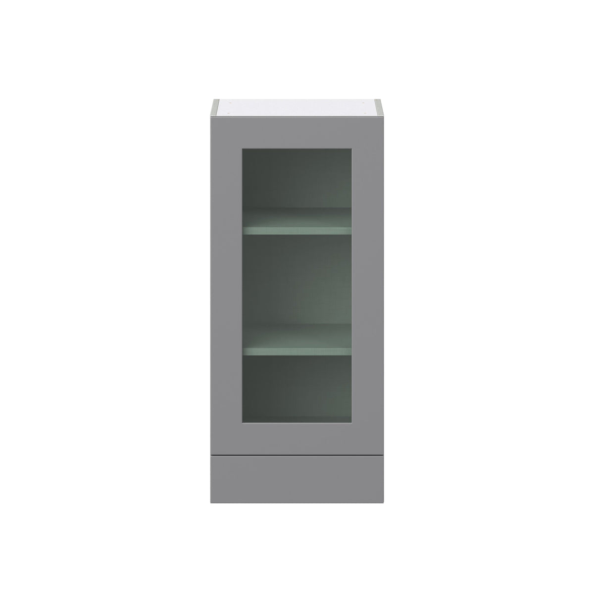 Hugo&Borg Beaumont 18-in W x 40-in H x 14-in D Slate Gray 1-Drawer Wall Fully Assembled Cabinet (Recessed Panel Shaker Style)