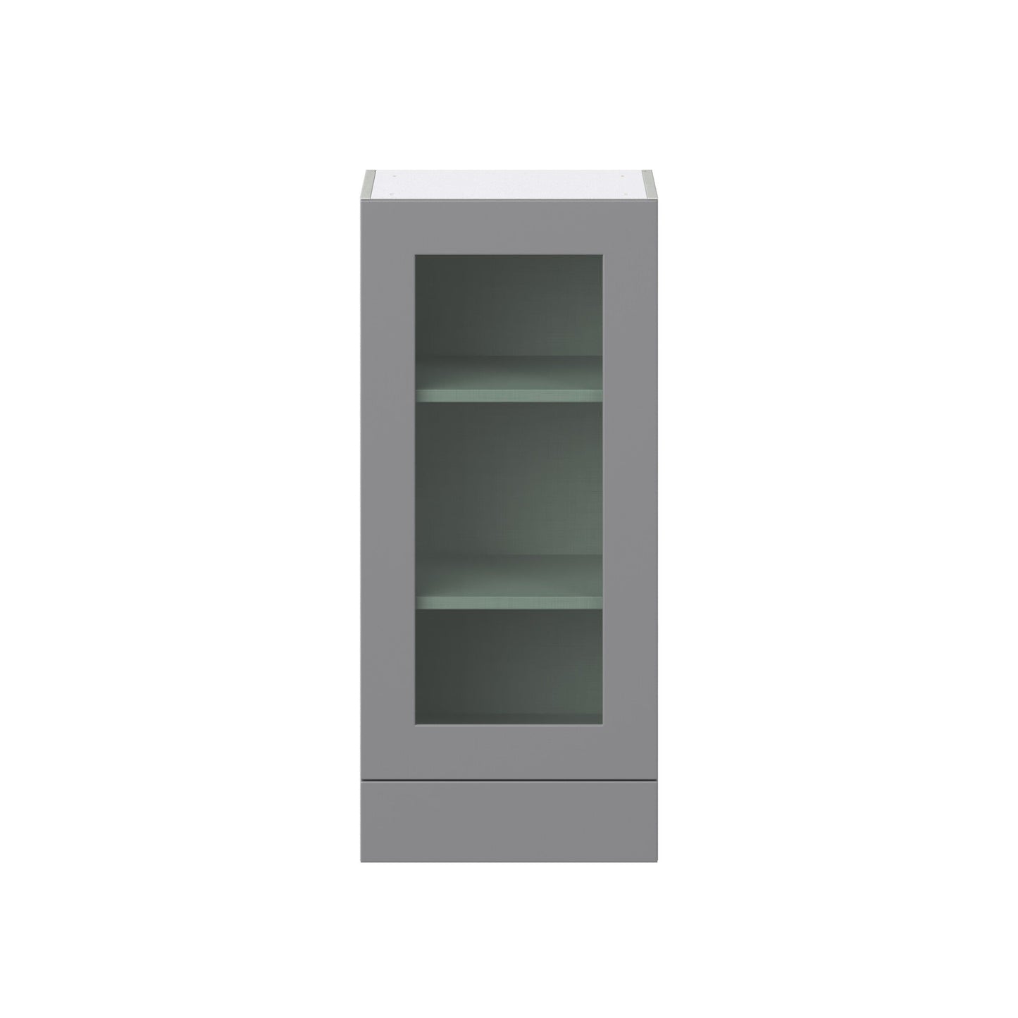 Hugo&Borg Beaumont 18-in W x 40-in H x 14-in D Slate Gray 1-Drawer Wall Fully Assembled Cabinet (Recessed Panel Shaker Style)
