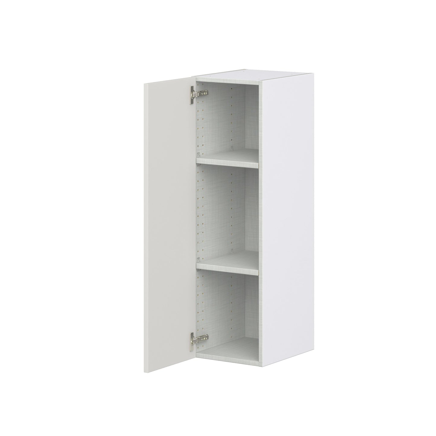 Hugo&Borg Belcourt 12-in W x 40-in H x 14-in D Gray Painted Wall Fully Assembled Cabinet (Recessed Panel Shaker Door Style)