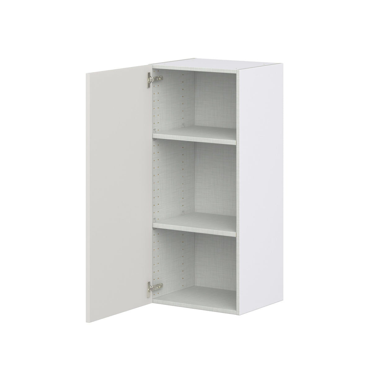 Hugo&Borg Belcourt 18-in W x 40-in H x 14-in D Gray Painted Wall Fully Assembled Cabinet (Recessed Panel Shaker Door Style)