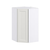 Hugo&Borg Belcourt 24-in W x 40-in H x 14-in D Gray Painted Diagonal Corner Wall Fully Assembled Cabinet (Recessed Panel Shaker Style)