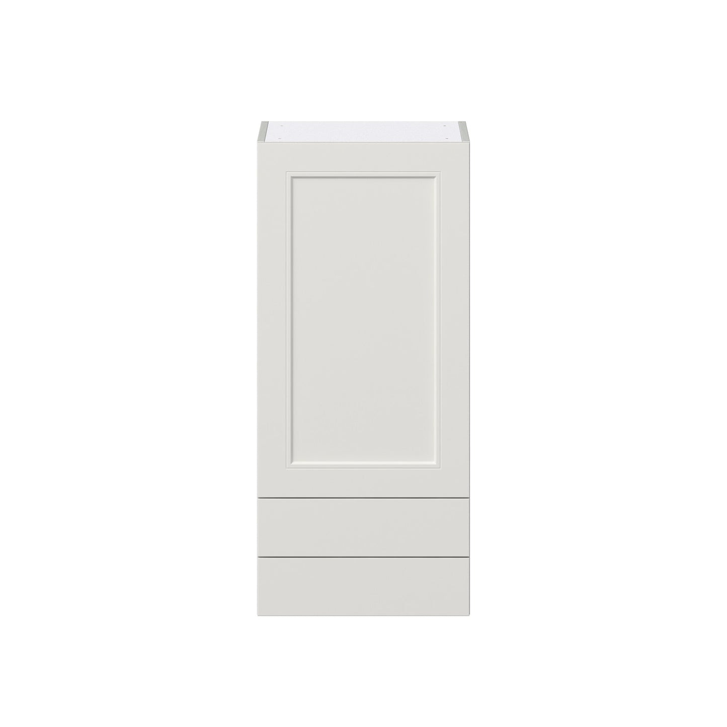 Hugo&Borg Belcourt 18-in W x 40-in H x 14-in D Gray Painted 2-Drawers Wall Fully Assembled Cabinet (Recessed Panel Shaker Style)
