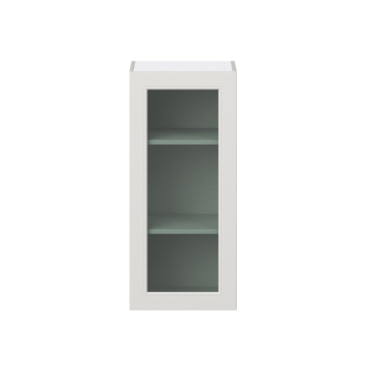 Hugo&Borg Belcourt 18-in W x 40-in H x 14-in D Gray Painted Wall Fully Assembled Cabinet (Recessed Panel Shaker Door Style)
