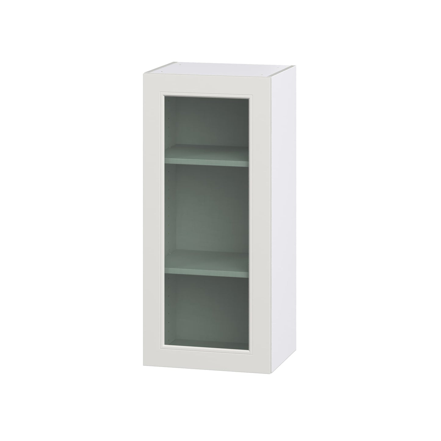 Hugo&Borg Belcourt 18-in W x 40-in H x 14-in D Gray Painted Wall Fully Assembled Cabinet (Recessed Panel Shaker Door Style)