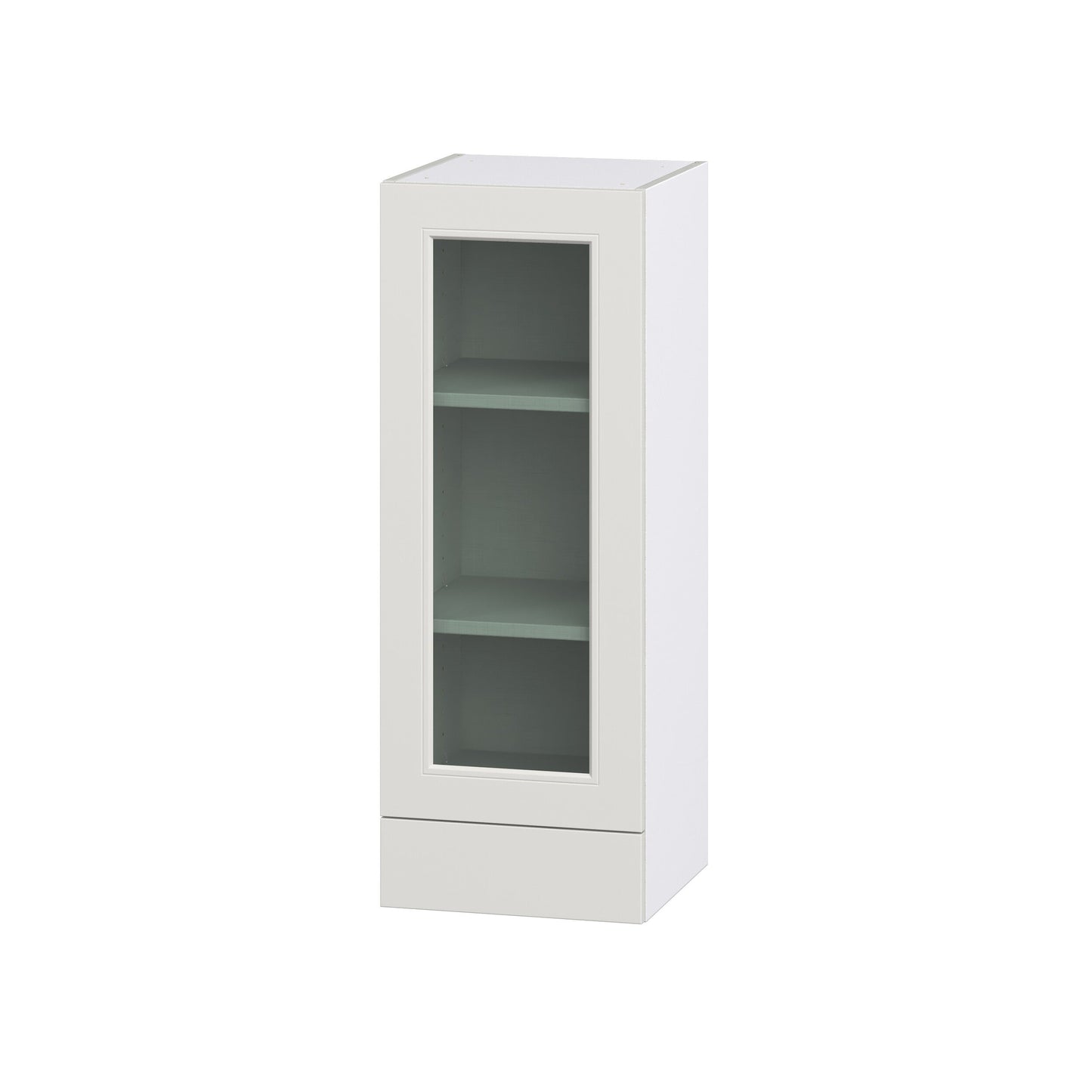 Hugo&Borg Belcourt 15-in W x 40-in H x 14-in D Gray Painted Wall Fully Assembled Cabinet (Recessed Panel Shaker Door Style)