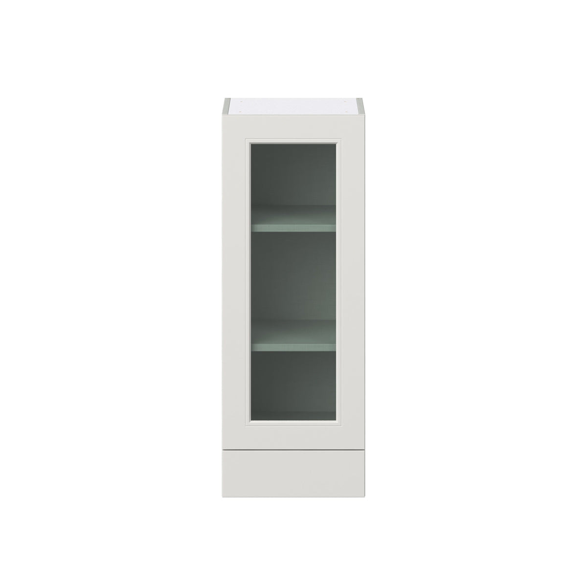 Hugo&Borg Belcourt 15-in W x 40-in H x 14-in D Gray Painted Wall Fully Assembled Cabinet (Recessed Panel Shaker Door Style)