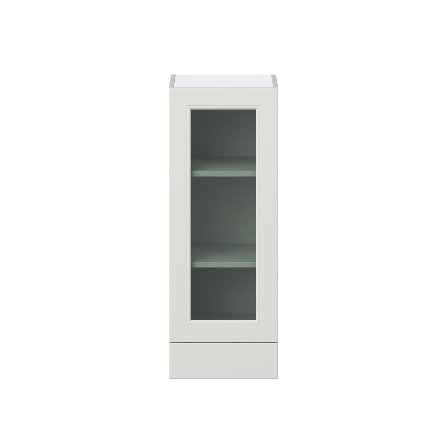 Hugo&Borg Belcourt 15-in W x 40-in H x 14-in D Gray Painted Wall Fully Assembled Cabinet (Recessed Panel Shaker Door Style)