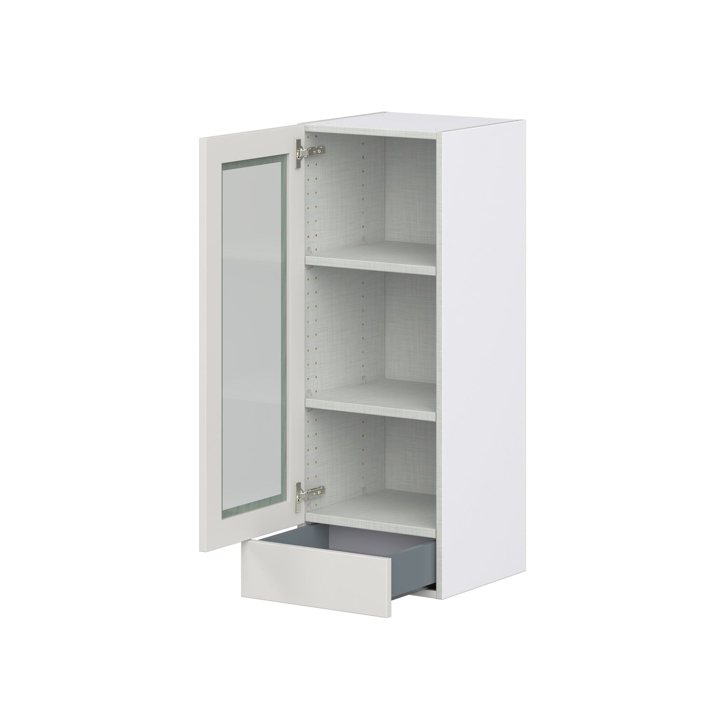 Hugo&Borg Belcourt 15-in W x 40-in H x 14-in D Gray Painted Wall Fully Assembled Cabinet (Recessed Panel Shaker Door Style)