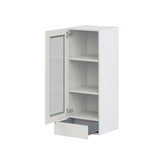 Hugo&Borg Belcourt 15-in W x 40-in H x 14-in D Gray Painted Wall Fully Assembled Cabinet (Recessed Panel Shaker Door Style)