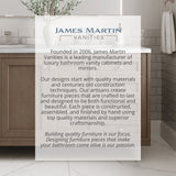 James Martin Vanities Brookfield 20.5-in x 65-in x 16.3-in Bright White Freestanding Soft Close Linen Cabinet