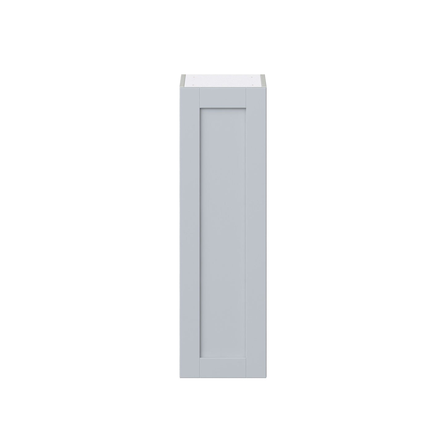 Hugo&Borg Charlesberg 12-in W x 40-in H x 14-in D Gray Wall Fully Assembled Cabinet (Recessed Panel Shaker Door Style)