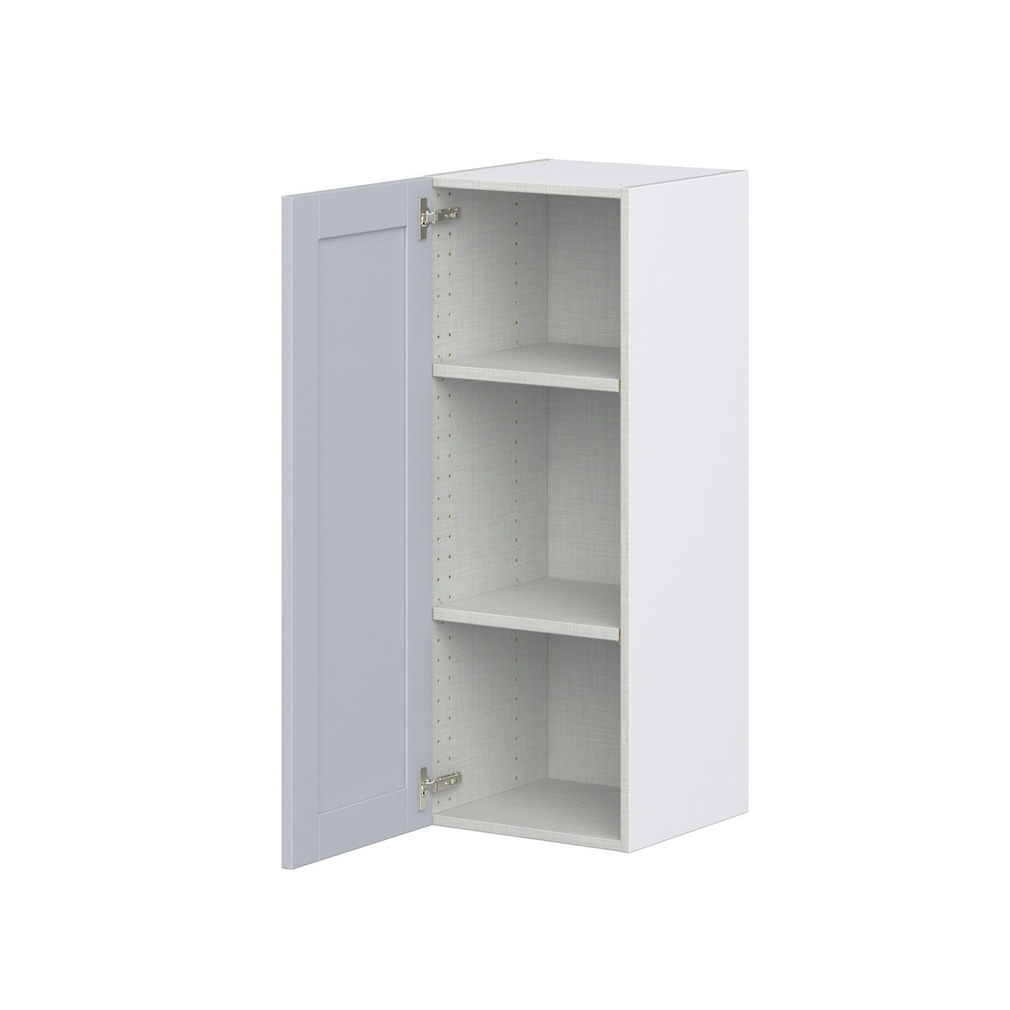 Hugo&Borg Charlesberg 15-in W x 40-in H x 14-in D Gray Wall Fully Assembled Cabinet (Recessed Panel Shaker Door Style)