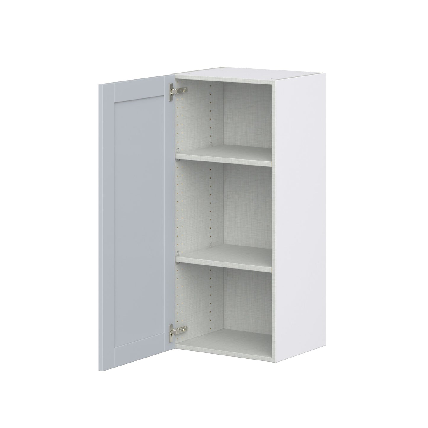 Hugo&Borg Charlesberg 18-in W x 40-in H x 14-in D Gray Wall Fully Assembled Cabinet (Recessed Panel Shaker Door Style)