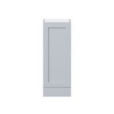 Hugo&Borg Charlesberg 15-in W x 40-in H x 14-in D Gray 1-Drawer Wall Fully Assembled Cabinet (Recessed Panel Shaker Style)