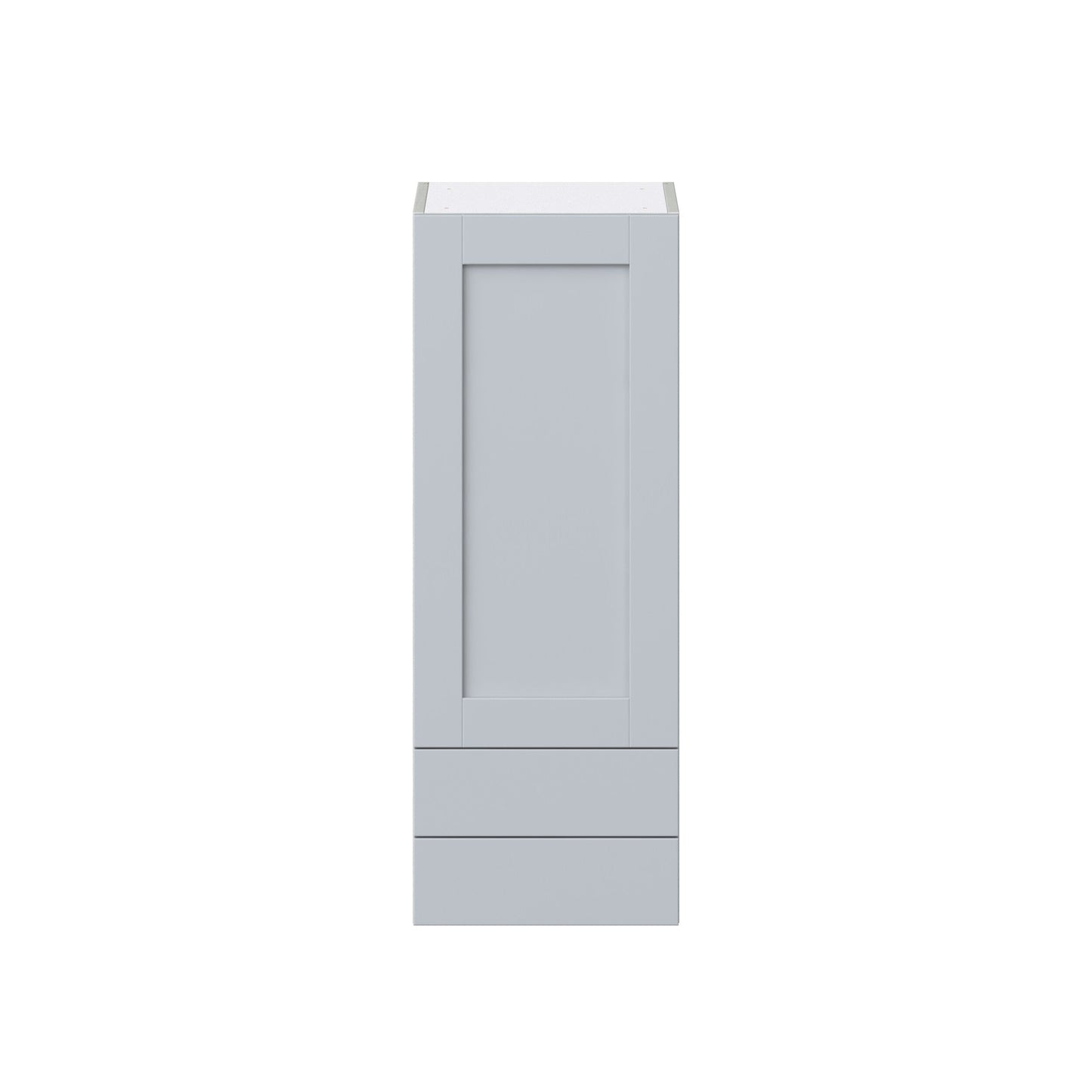 Hugo&Borg Charlesberg 15-in W x 40-in H x 14-in D Gray 2-Drawers Wall Fully Assembled Cabinet (Recessed Panel Shaker Style)