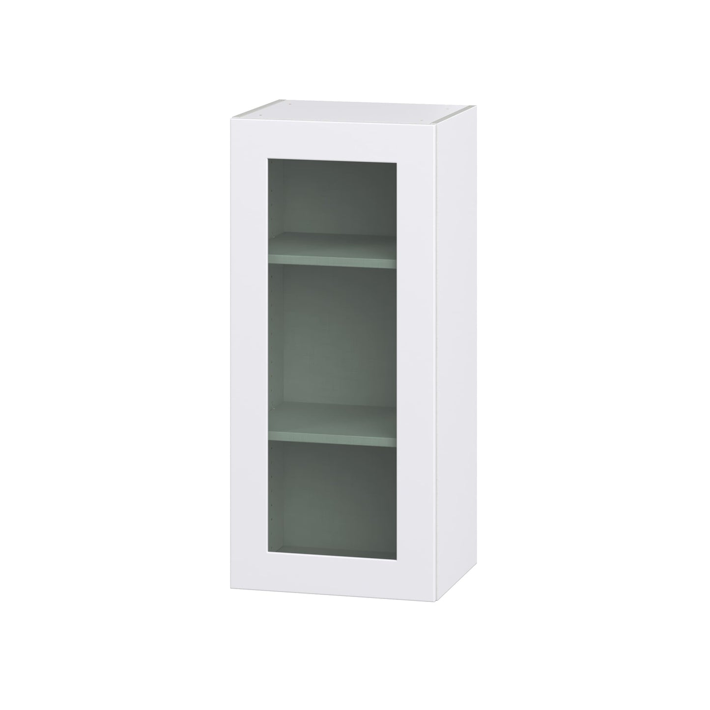 Hugo&Borg Jolie 18-in W x 40-in H x 14-in D Warm White Wall Fully Assembled Cabinet (Recessed Panel Shaker Door Style)