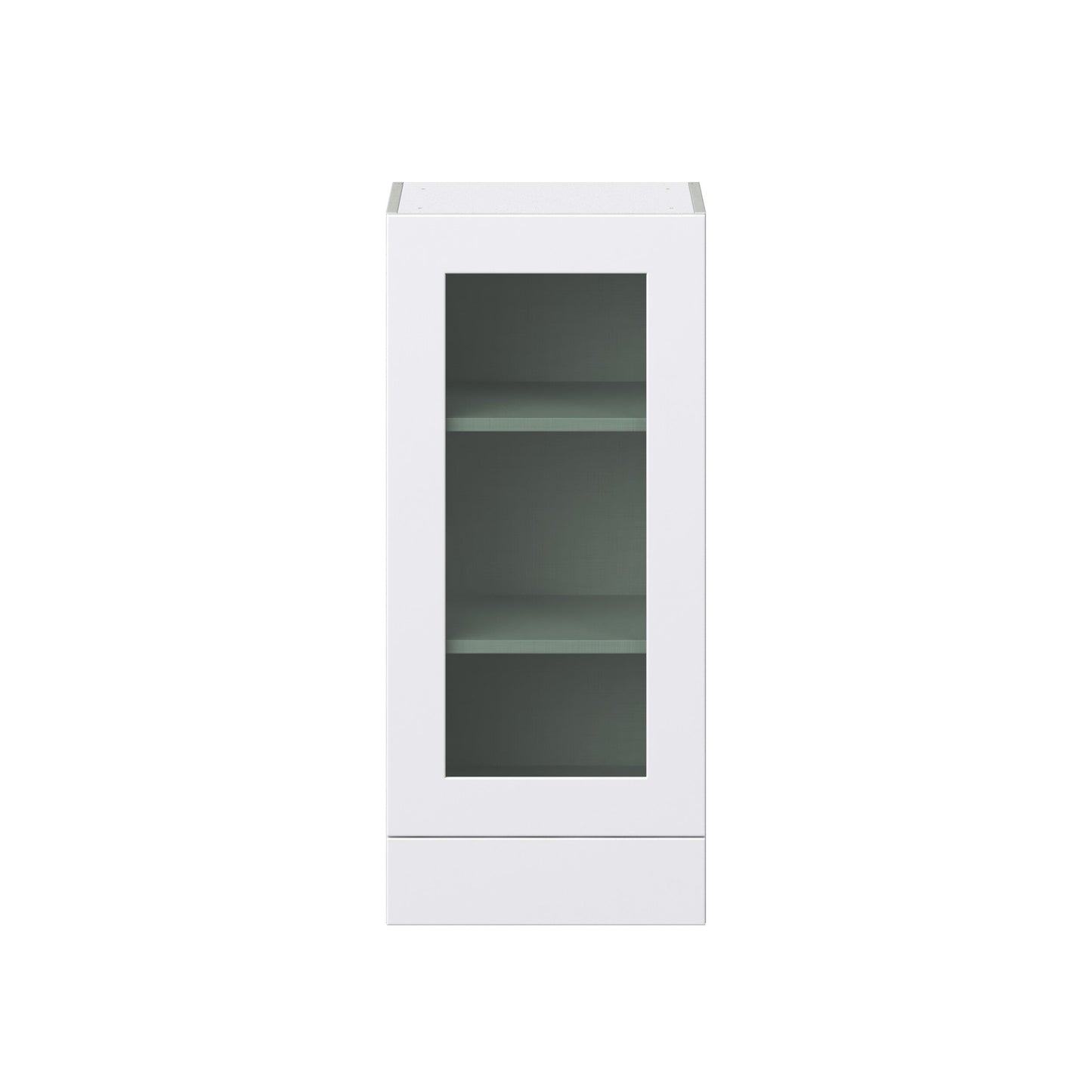 Hugo&Borg Jolie 18-in W x 40-in H x 14-in D Warm White 1-Drawer Wall Fully Assembled Cabinet (Recessed Panel Shaker Style)