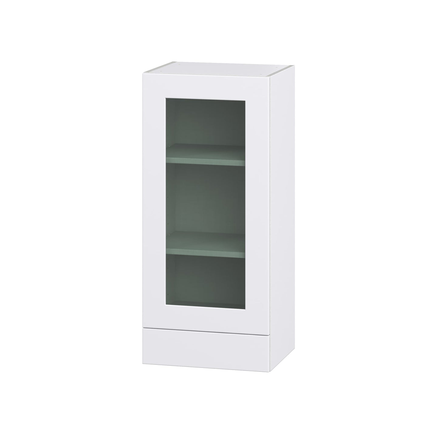 Hugo&Borg Jolie 18-in W x 40-in H x 14-in D Warm White 1-Drawer Wall Fully Assembled Cabinet (Recessed Panel Shaker Style)