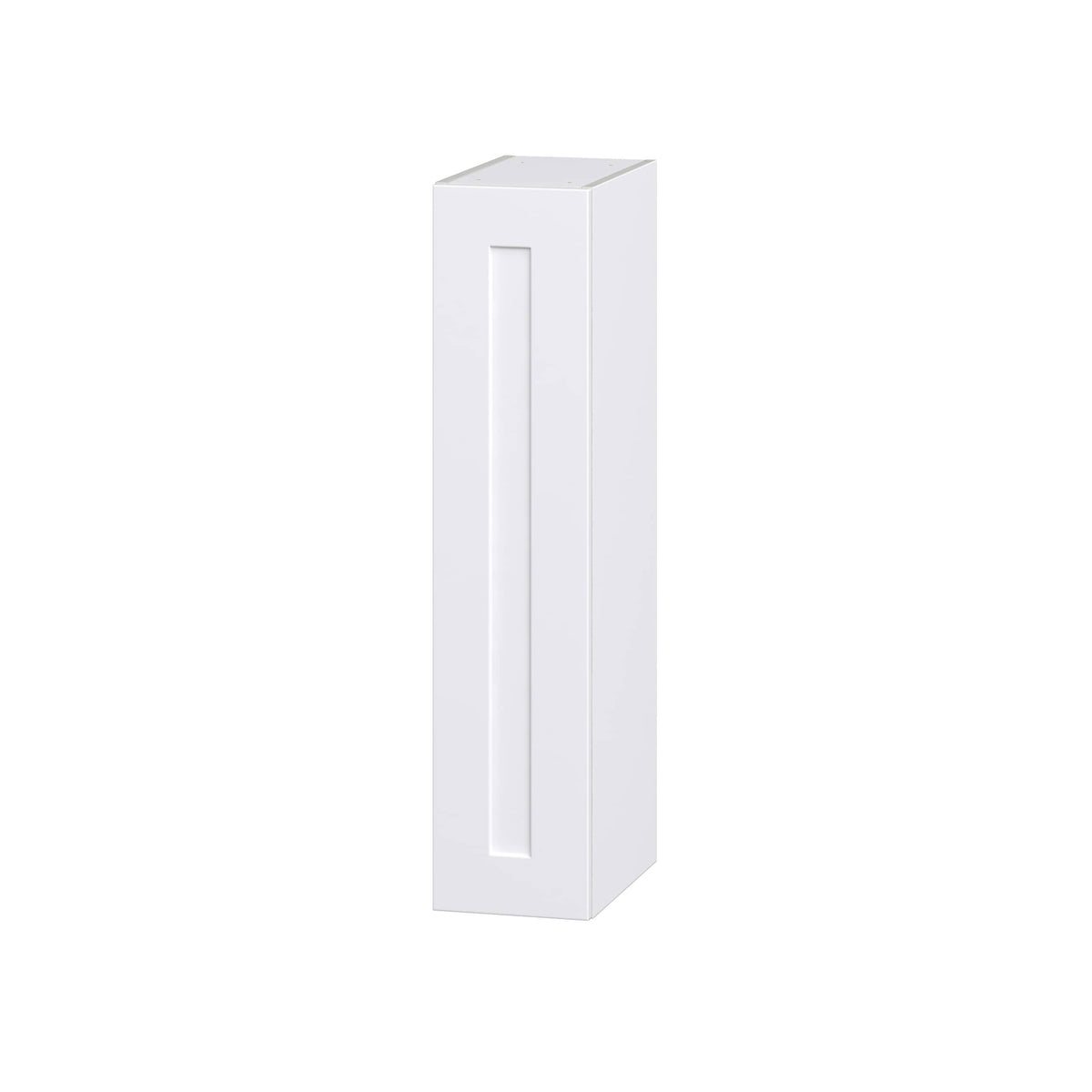 Hugo&Borg Jolie 9-in W x 40-in H x 14-in D Warm White Wall Fully Assembled Cabinet (Recessed Panel Shaker Door Style)