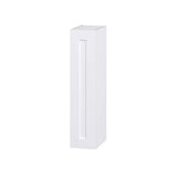 Hugo&Borg Jolie 9-in W x 40-in H x 14-in D Warm White Wall Fully Assembled Cabinet (Recessed Panel Shaker Door Style)