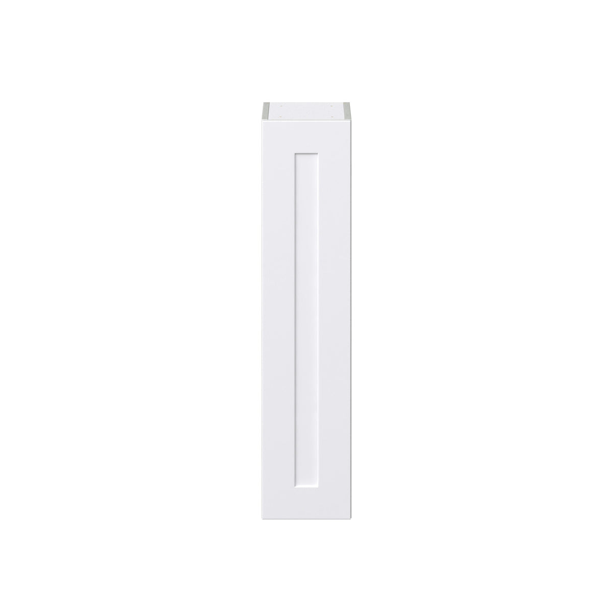 Hugo&Borg Jolie 9-in W x 40-in H x 14-in D Warm White Wall Fully Assembled Cabinet (Recessed Panel Shaker Door Style)