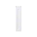 Hugo&Borg Jolie 9-in W x 40-in H x 14-in D Warm White Wall Fully Assembled Cabinet (Recessed Panel Shaker Door Style)